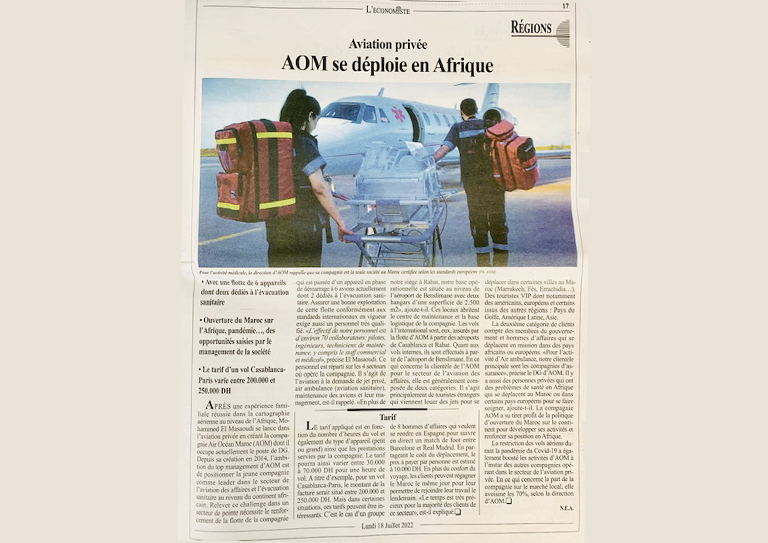 AOM se déploie en Afrique